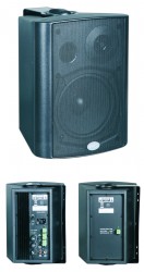 5 inch Wall Mount Active Speaker (Black in Pair, 2×20 Watt)